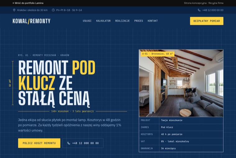 Kowal Remonty website